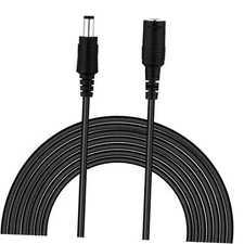 DC Power Extension Cable 5.5mm x 2.1mm Male Female Cord 18AWG 12V 24V 3 feet