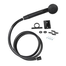 Empire Faucets RV Shower Sprayer Kit - Black Shower Head and Shower Hose