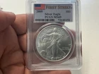 2005  American Silver Eagle ASE S$1 PCGS MS69 First Strike FS Flag Label