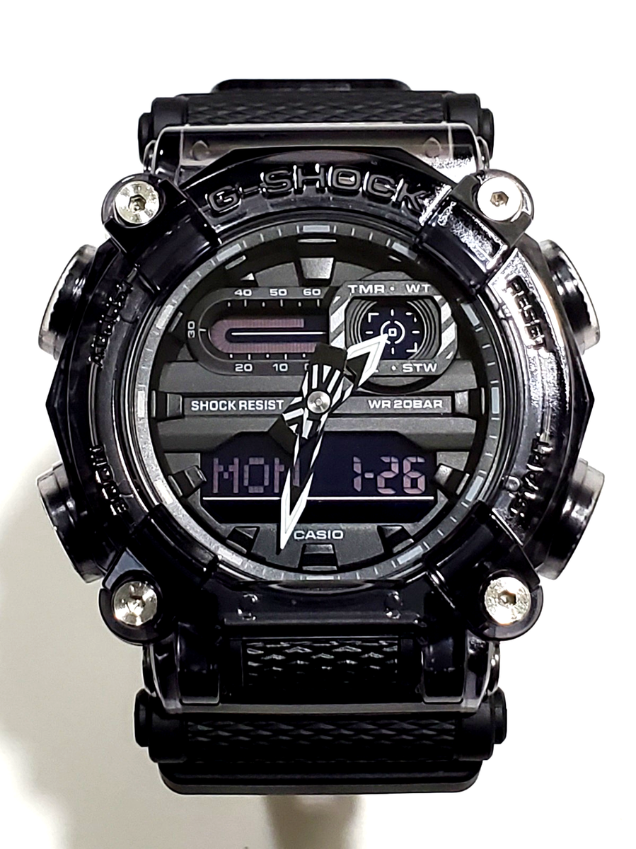 CASIO　G-SHOCK　GA-900SKE　クリアブラック　稼動品 CASIO G-SHOCK GA-900SKE Mod 5637 Transparent Gray Skeleton Series