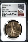 1989 Bullion $50 Gold Eagle 1 oz NGC MS-70