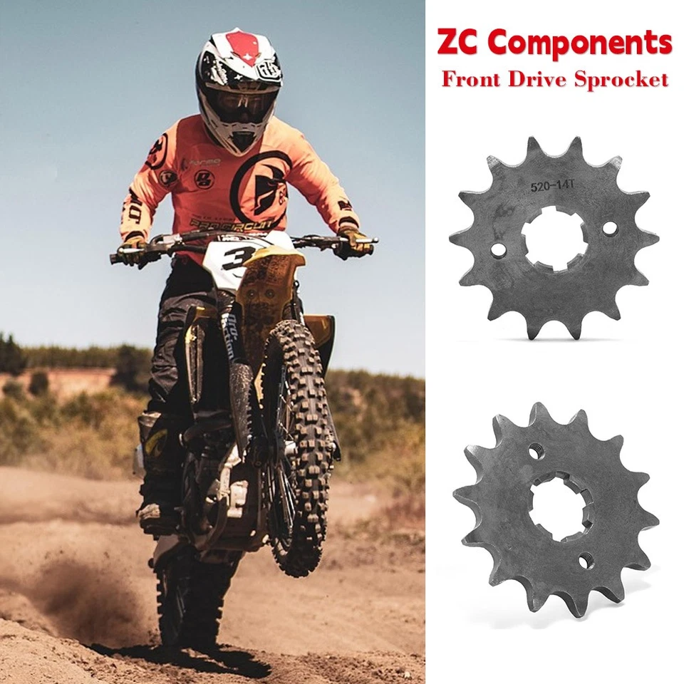 Piñón delantero 520 pasos 14 dientes para Yamaha WR250 1989-1994 YZ250 1985-1992 93 Foto 4 de 4