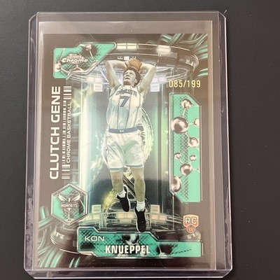 Kon Knueppel 2025-26 Topps Chrome Update #CG-14 Clutch Gene AQUA /199 - RC