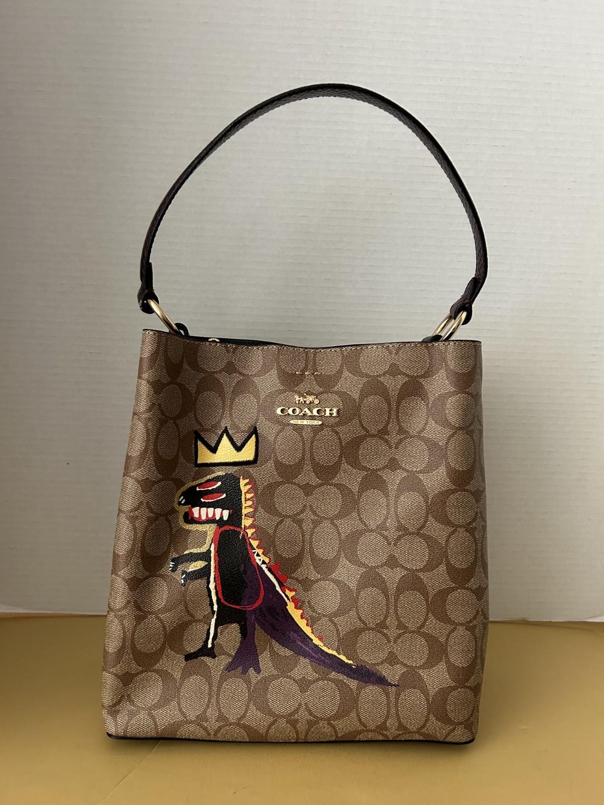 Coach x Jean-Michel Basquiat Shoulder Bucket Bag Sign… - Gem