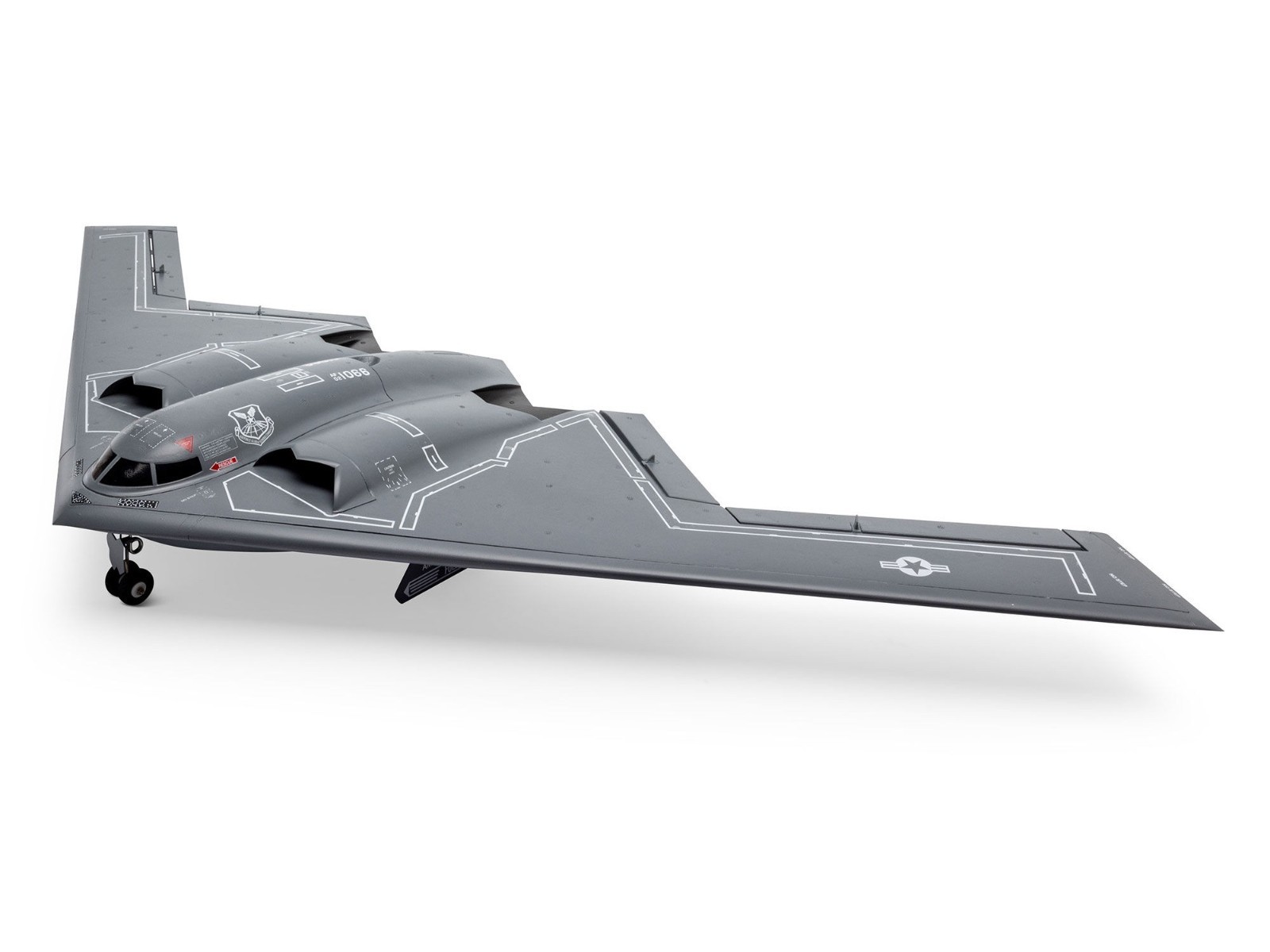 E-Flite Micro B-2, Spirit of America, Stealth Bomber, Twin 30mm EDF, BNF Basic.