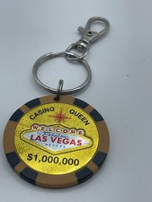 Welcome Las Vegas Poker Chip Novelty Souvenir Keychain
