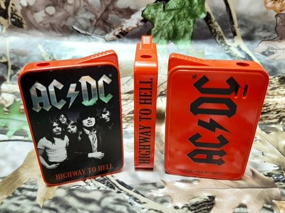 CHAMP  ''AC/DC'' MIRROR  FEUERZEUG - Piezo - Highway to Hell - RED - NEU - A8