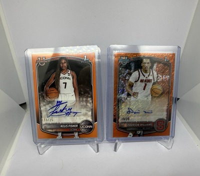 2025-26 Bowman Chrome Basketball HUGE Lot 56 1sts 3 Autos /25 /50 (130 cards)