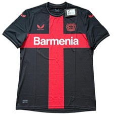 T-shirt Vintage Bayer 04 Leverkusen Rüdiger Rouge Coton - Taille L