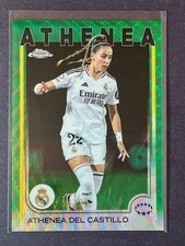 2024-25 Topps Chrome Athenea del Castillo Green Wave /99 UEFA Women's Champions