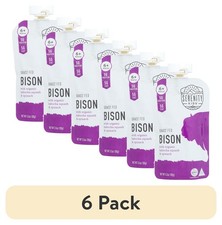 6 pack Bison Stage 2 Baby Food with Kabocha Squash  Spinach 3.5 oz Pouch