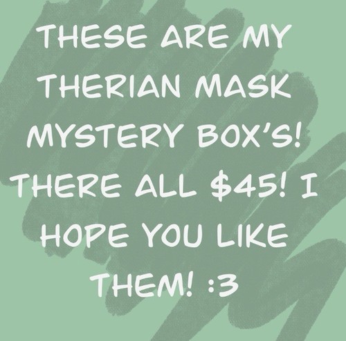 Therian Mask Mystery Boxes! FELINE ONLY Super Cute Great Quality - Picture 2 of 3