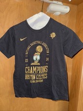Nike Boston Celtics 2024 NBA Champions Official Locker Room T-Shirt Youth M