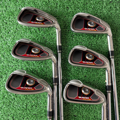 TaylorMade BURNER PLUS Iron Set 5-PW Burner 85 Stiff Flex Steel RH +.5 