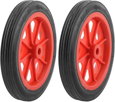 2 Pcs Replaceable Shopping Basket Cart 4.4'' Wheels Red Black