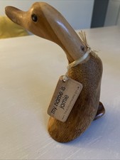DCUK the Duck Company Wooden Duck.. Jamie , 6 Inches Tall