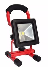 Portable 10W LED Rechargeable Flood Light Red Colour Camping & Diy Work Light