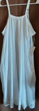 Kat Paws Summer Dress In 100% Cotton Eyelet In White , OS