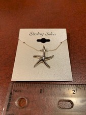 Sterling Silver Starfish Pendant 16 Necklace Kohl s NEW FREE SHIPPING