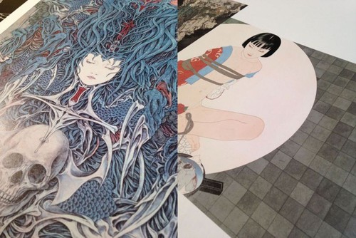 Takato Yamamoto "Necrophantasmagoria Vanitas" revised edition SIGNED Japan Skull - Picture 6 of 9