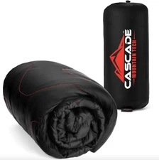 Cascade Mountain Tech Adventure Blanket Black 70" x 60" Brand New 