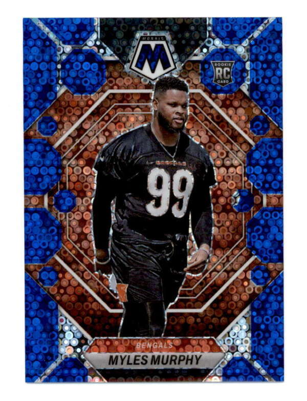 MYLES MURPHY 2023 PANINI MOSAIC #351 ROOKIE BLUE NO HUDDLE PRIZM #20/75 BF5075