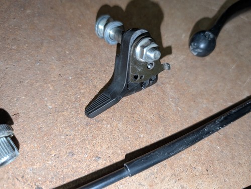 2002 Honda XR650L Clutch Perch Cable Choke Handle Lever Set OEM - Bild 4 von 9