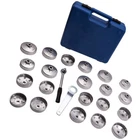 23pcs Cup Type Oil Filter Wrench Tool Set Removal Socket Kit Service Oil Change