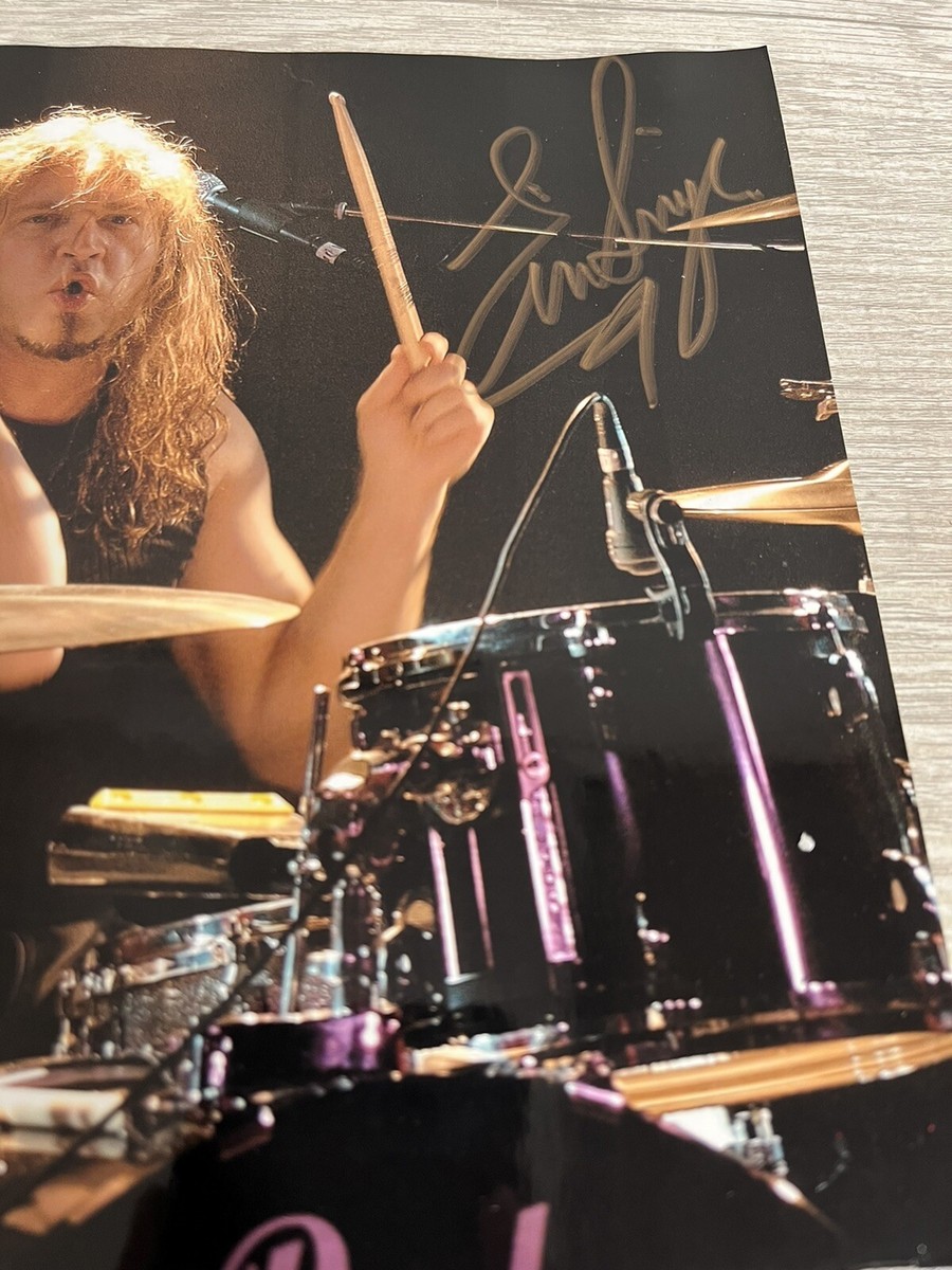 ERIC SINGER DRUMMER FROM the band KISS SIGNED 8x10 PHOTO psa/dna