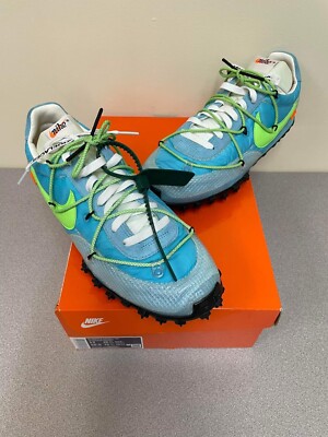 Size 10.5 - Off-White x Nike Waffle Racer Vivid Sky W for sale
