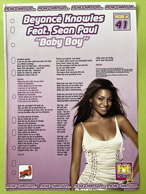 Beyoncé Knowles & Alizée Songtext Starcard Sammlung Hit Machine Girl