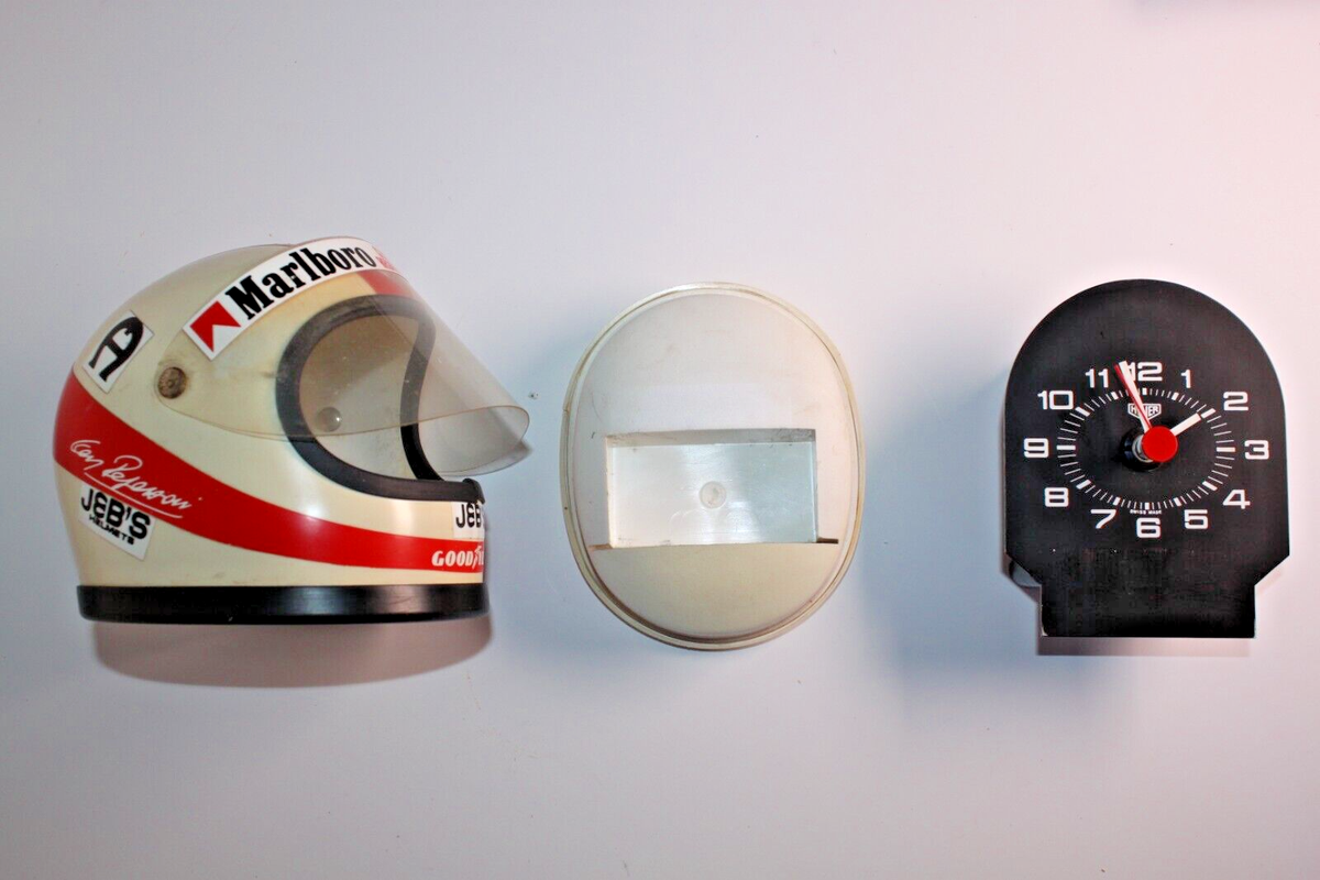 TAG HEUER HELMET clock Clay Regazzoni Formula 1 | eBay