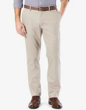 Dockers Men's Athletic Fit Signature Khaki Lux Cotton Stretch Pants, 33x32