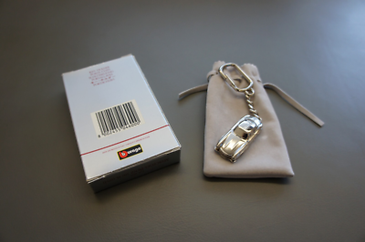 メルセデスベンツ　300SL （1954)キーホルダー NIB Mercedes-Benz 300 SL 1954 Burago Chrome Keychain 1/87 Scale