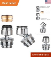 Quick Easy Versatile Swivel Aerator Adapter - Easy Install - Chrome Finish