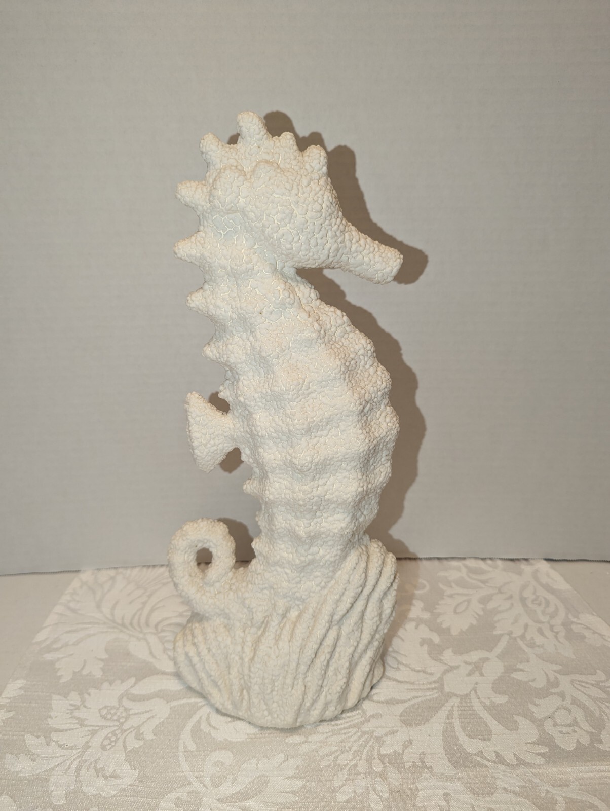 Vintage Royal Haeger #327-46 Popcorn Sculpture Sea Horse Nautical 14" 