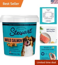 Grain-Free Freeze-Dried Salmon Treats for Adult Dogs - 2.75 Oz Resealable Tub