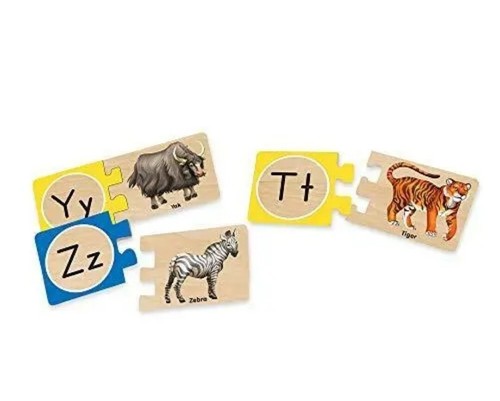 Melissa & Doug Self-Correcting Wooden Number Puzzles / Storage Box (40 pcs) New - Picture 4 of 10