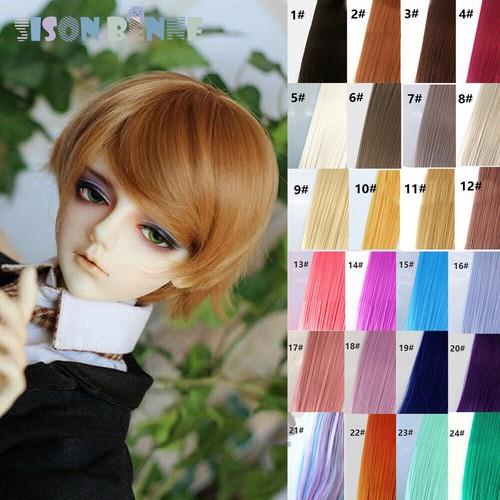 BJD Poupée Cheveux Courts Mignon Perruque 1/3 1/4 1/6 BJD Poupée Jouets Pièces - Imagen 10 de 36