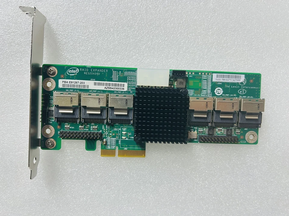 Intel RES2SV240 24port 6G 6Gbps SATA SAS Expander Server Adapter RAID CARD - Image 2 of 4
