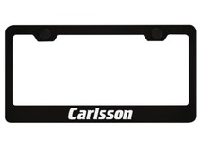Carlsson Wheels License Plate Frame Reflective White Street Racing