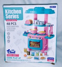 NEW NIB Sealed Inside little chef Kitchen Series Great Play Fun Toy 48 Pieces