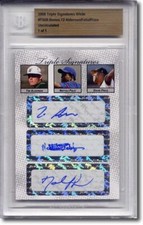 Travis Snider * Brett Cecil * J.P. Arencibia Autograph Rookie Auto BGS 1/1