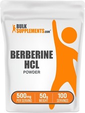 BulkSupplements Berberine HCl Powder 50g - 500mg Per Serving
