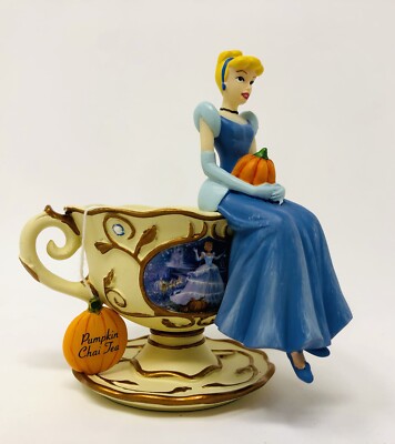 BRADFORD EXCHANGE DISNEY CINDERELLA PUMPKIN CHAI UL-TEA-MATE TEACUP NIB