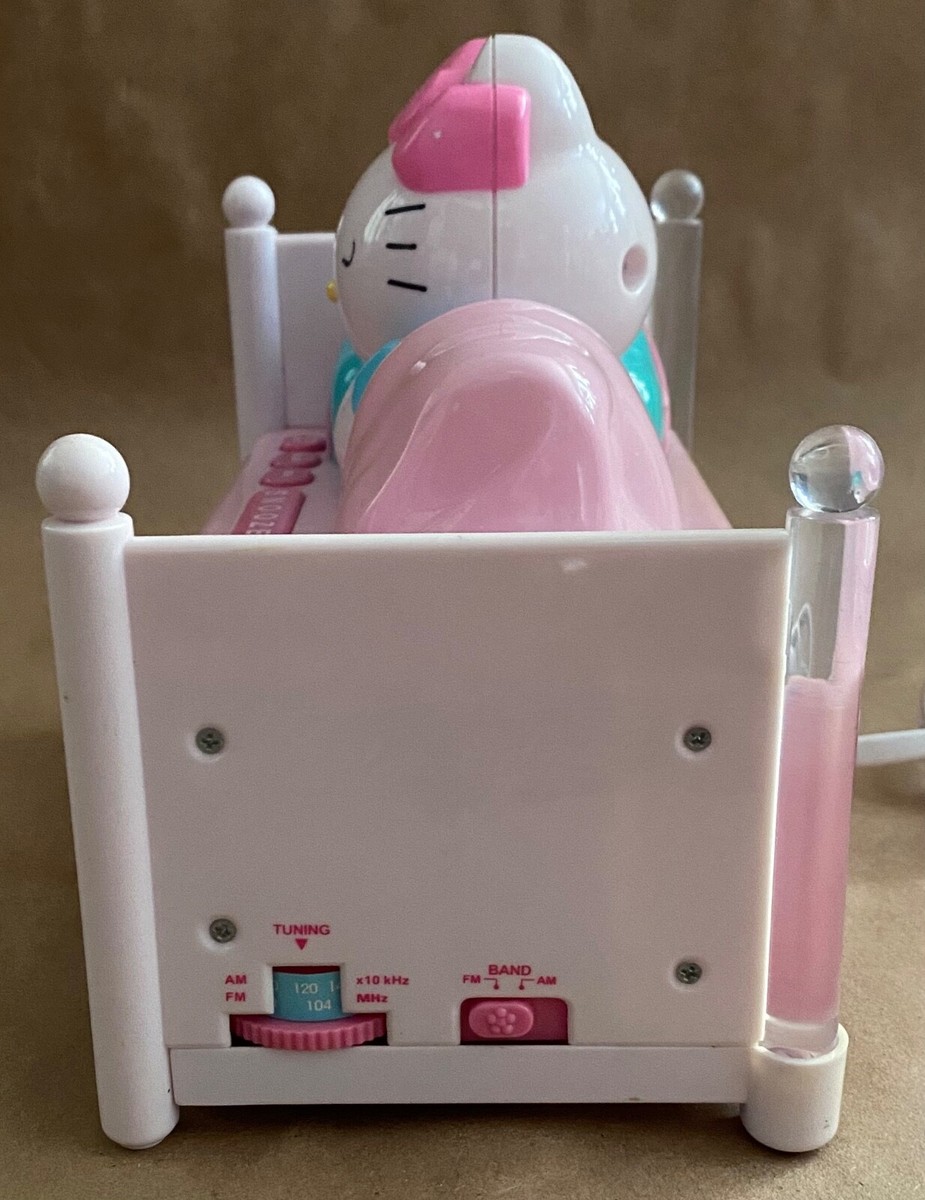 Hello Kitty Sleeping Kitty Alarm Clock Radio Nightlight KT2052