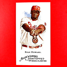 Ryan Howard 2008 Allen & Ginter's Mini Parallel #62 MLB Philadelphia Phillies