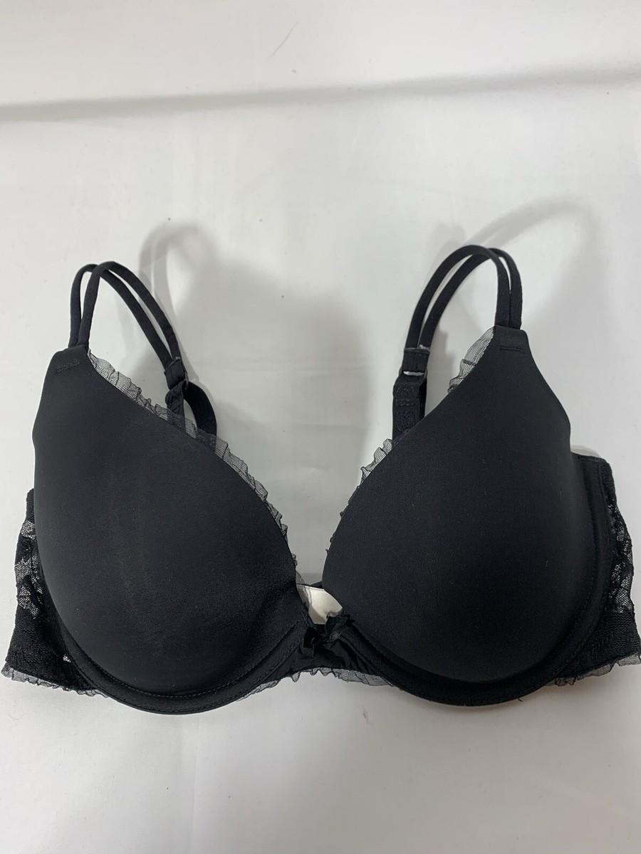 DKNY Black Lace Push Up Bra Size 32 D Underwired | eBay