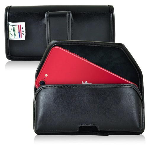 iPhone SE 2022, iPhone 7/8 Black Belt Clip Case Leather Turtleback - Picture 1 of 8