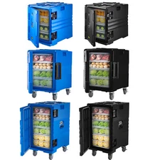 Insulated Food Pan Carrier Front Load Catering Box Stackable 82 / 109 Qt